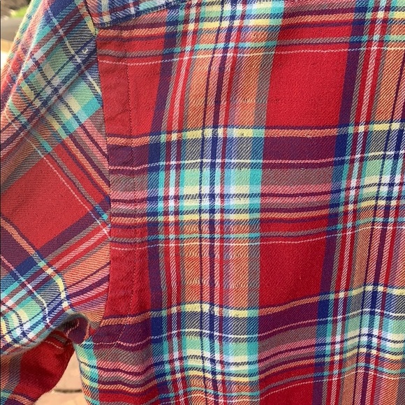 Polo Ralph Lauren Plaid Button up -Medium- Red - Picture 5 of 5